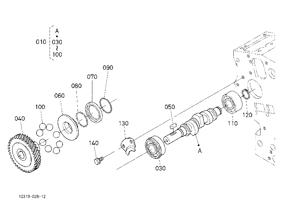 Fuel Camshaft And Governor Shaft