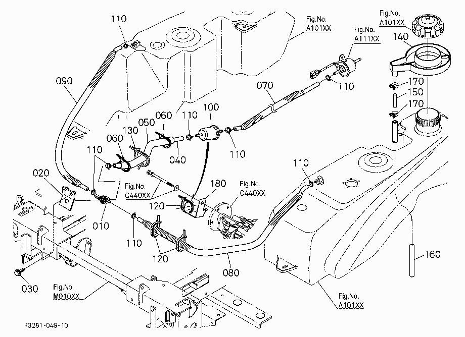 FUEL HOSE (FRONT)