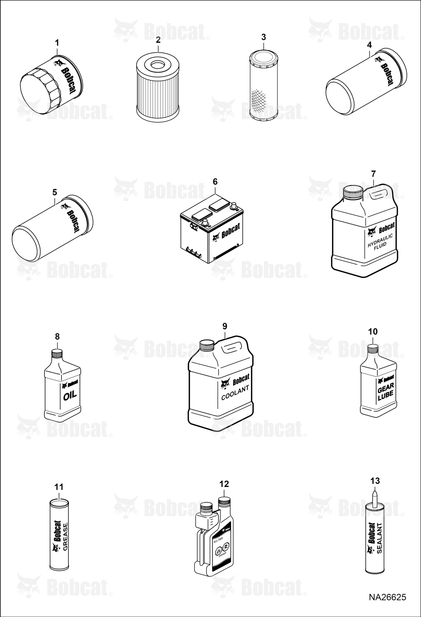 Maintenance Items (Service Parts)