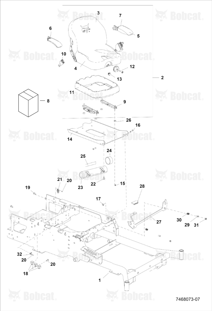 KICKPLATE/SEAT Assembly