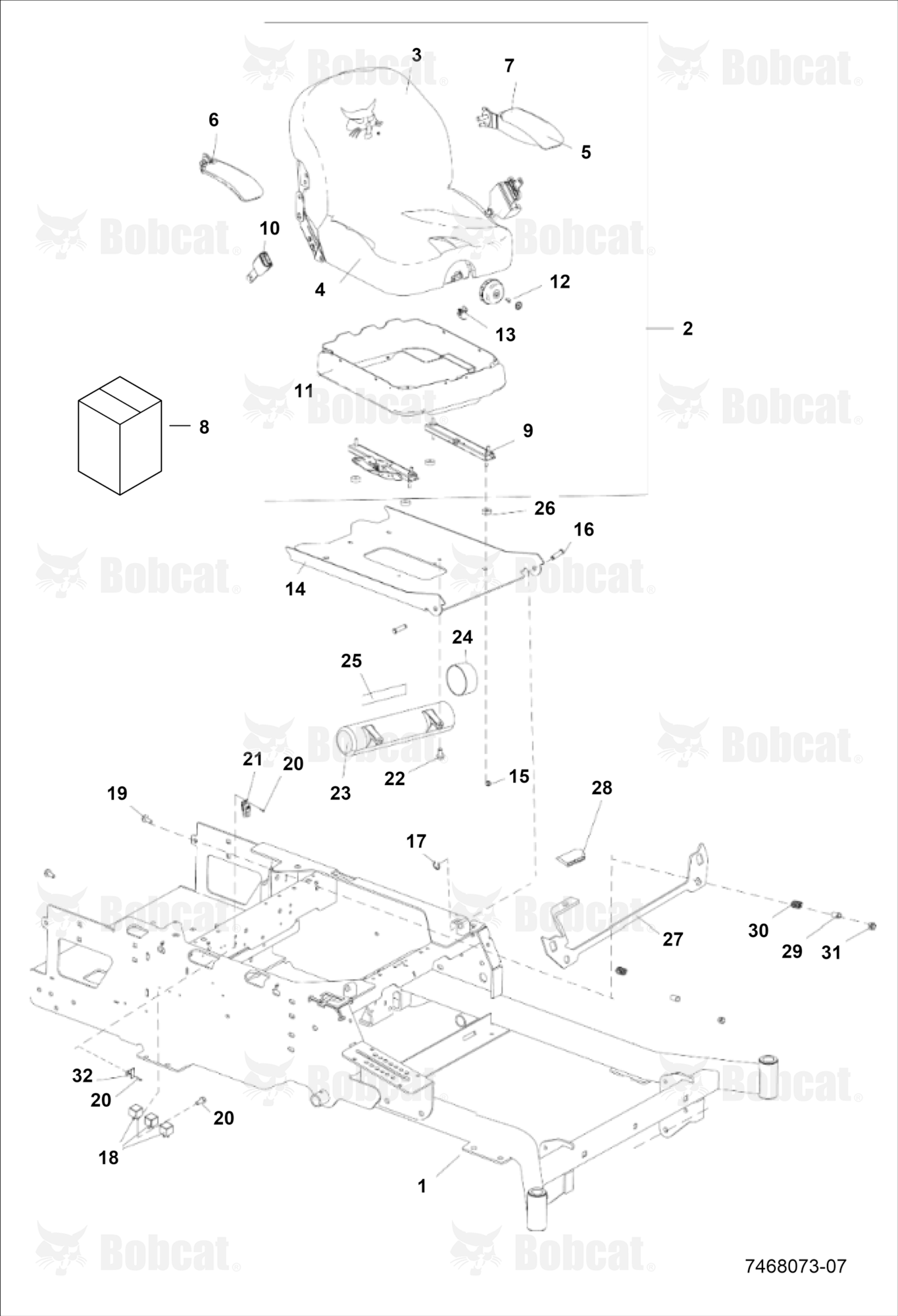 KICKPLATE/SEAT Assembly