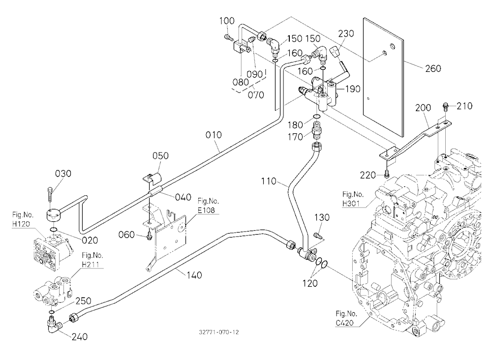 Hydraulic Oil Line(Swing)
