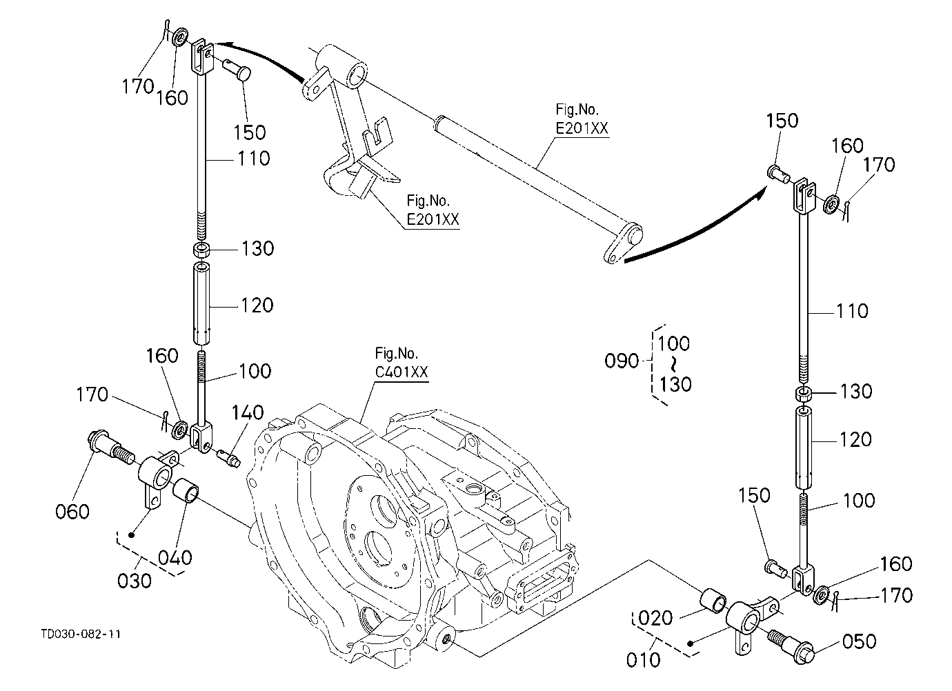 Brake Rod (Brake Pedal) [Rops Type]