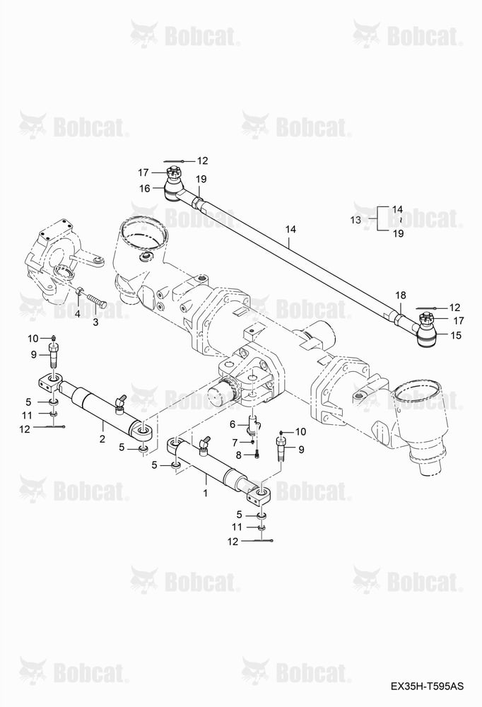 Steering Cylinder Group (Dual Steering Cylinders)