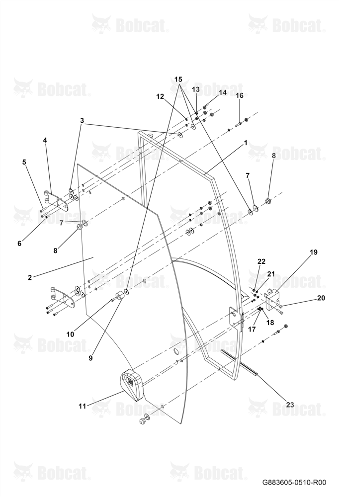 Cabin Right Door Frame Assembly