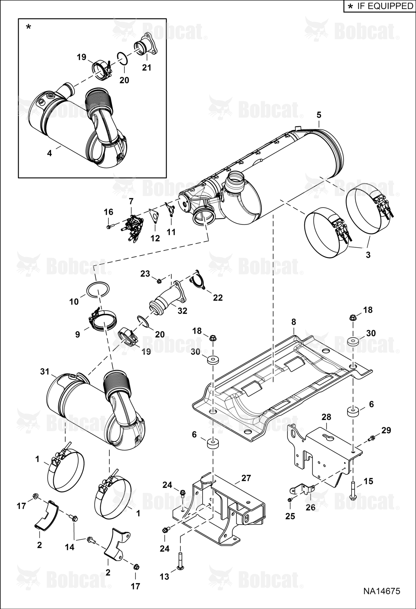 Engine & Attaching Parts (Muffler & SCR)