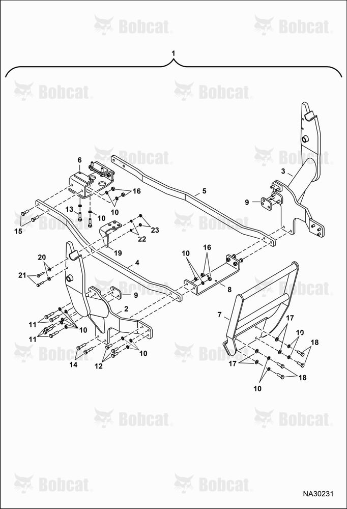 Tractor Loader FL9-2 (Mounting) B6G800101 & Above