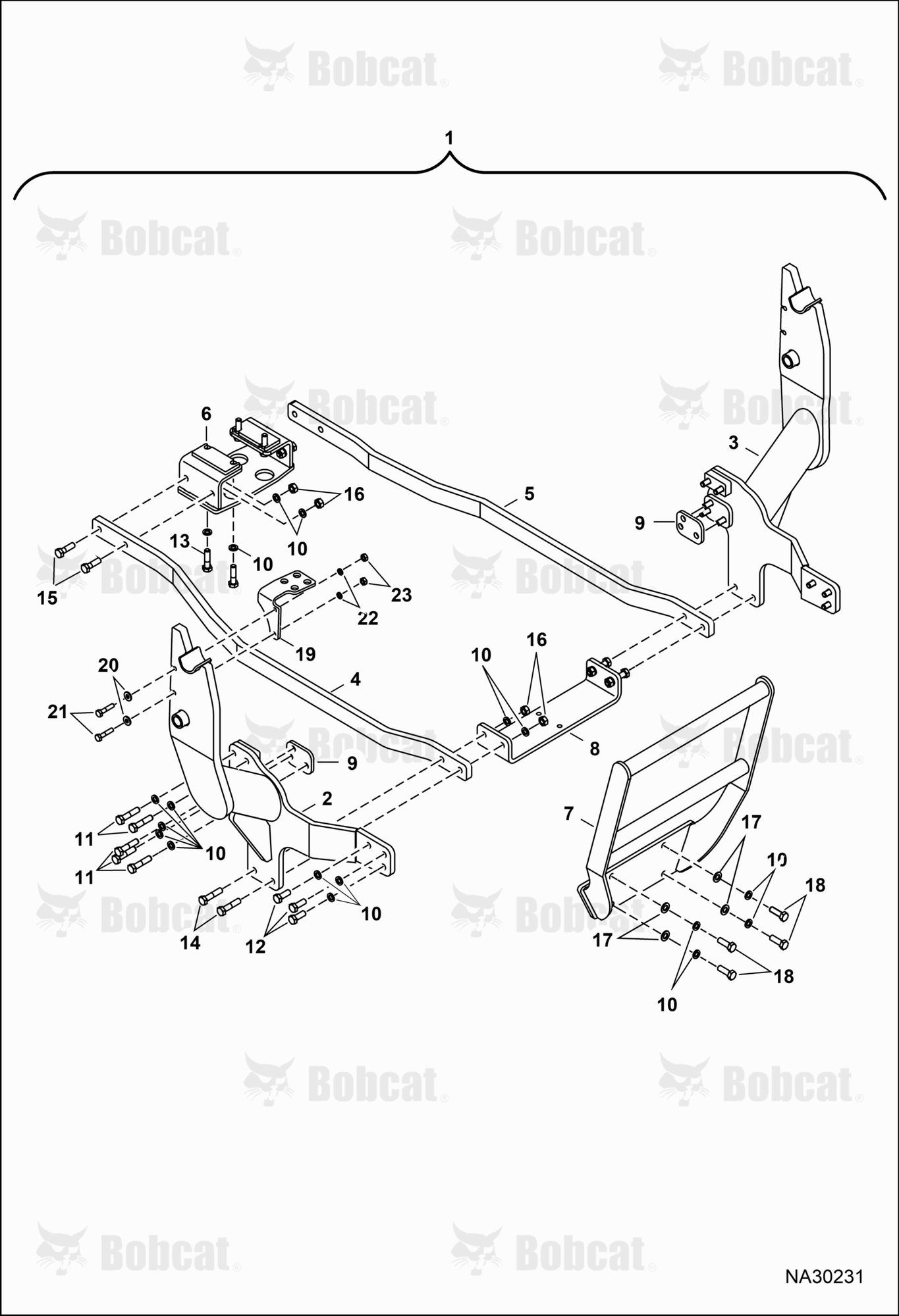 Tractor Loader FL9-2 (Mounting)  B6G800101 & Above