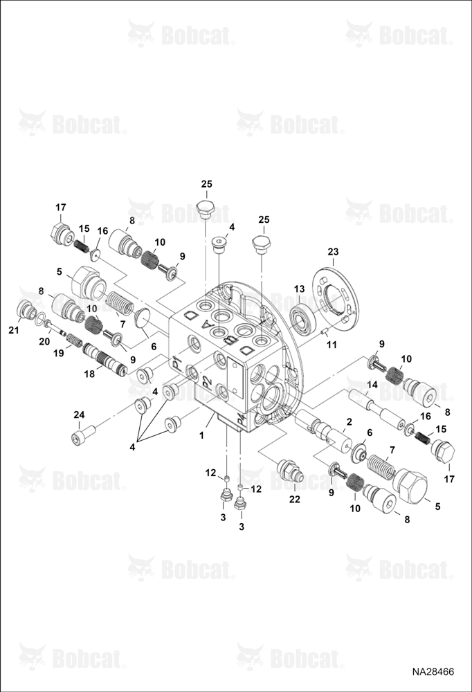 Travel Motor (Control)(Motor 7506843)(Motor 7506844) B4GR16228 & Above