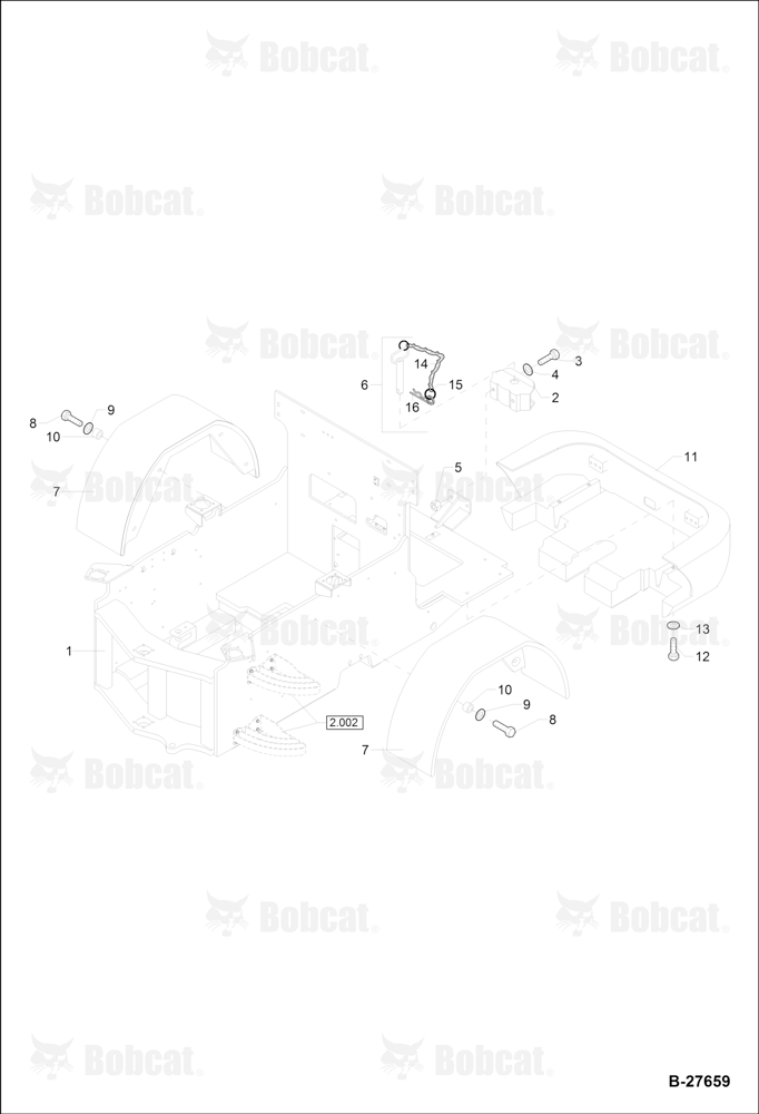 Rear CHASSIS, Mud Guard