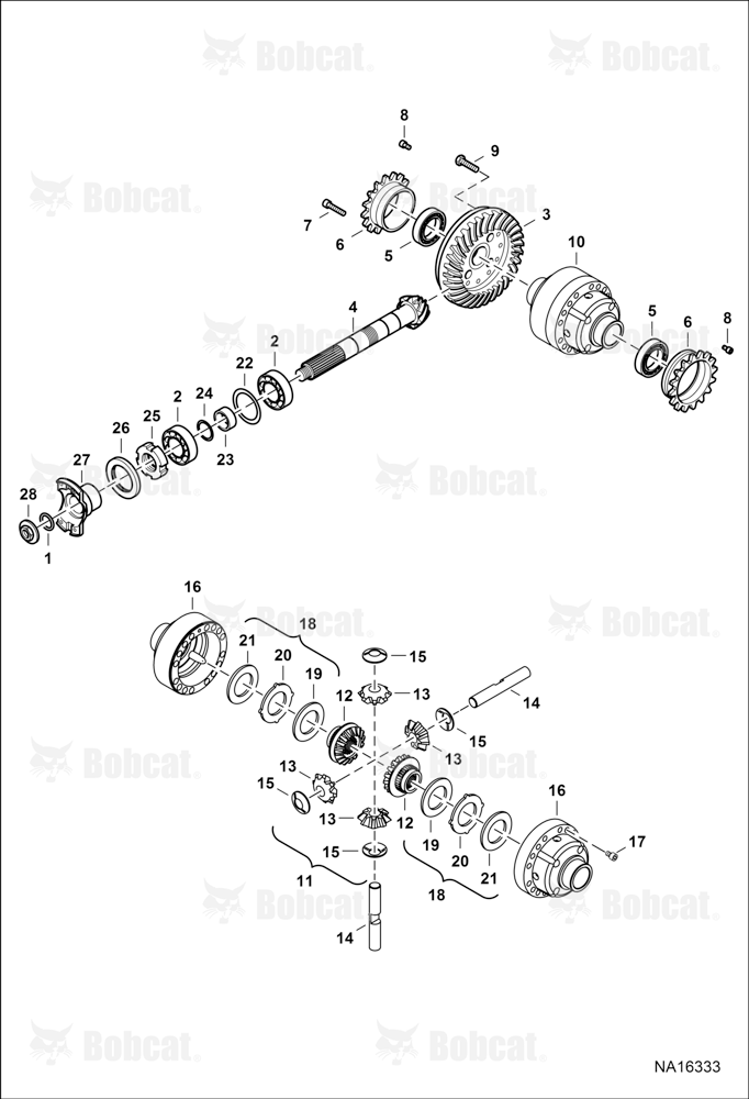 Front Axle (Differential) (Model 212/10073364)