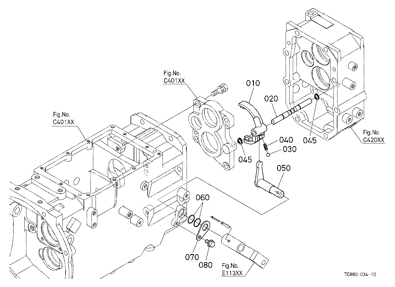 Shuttle Shift Fork