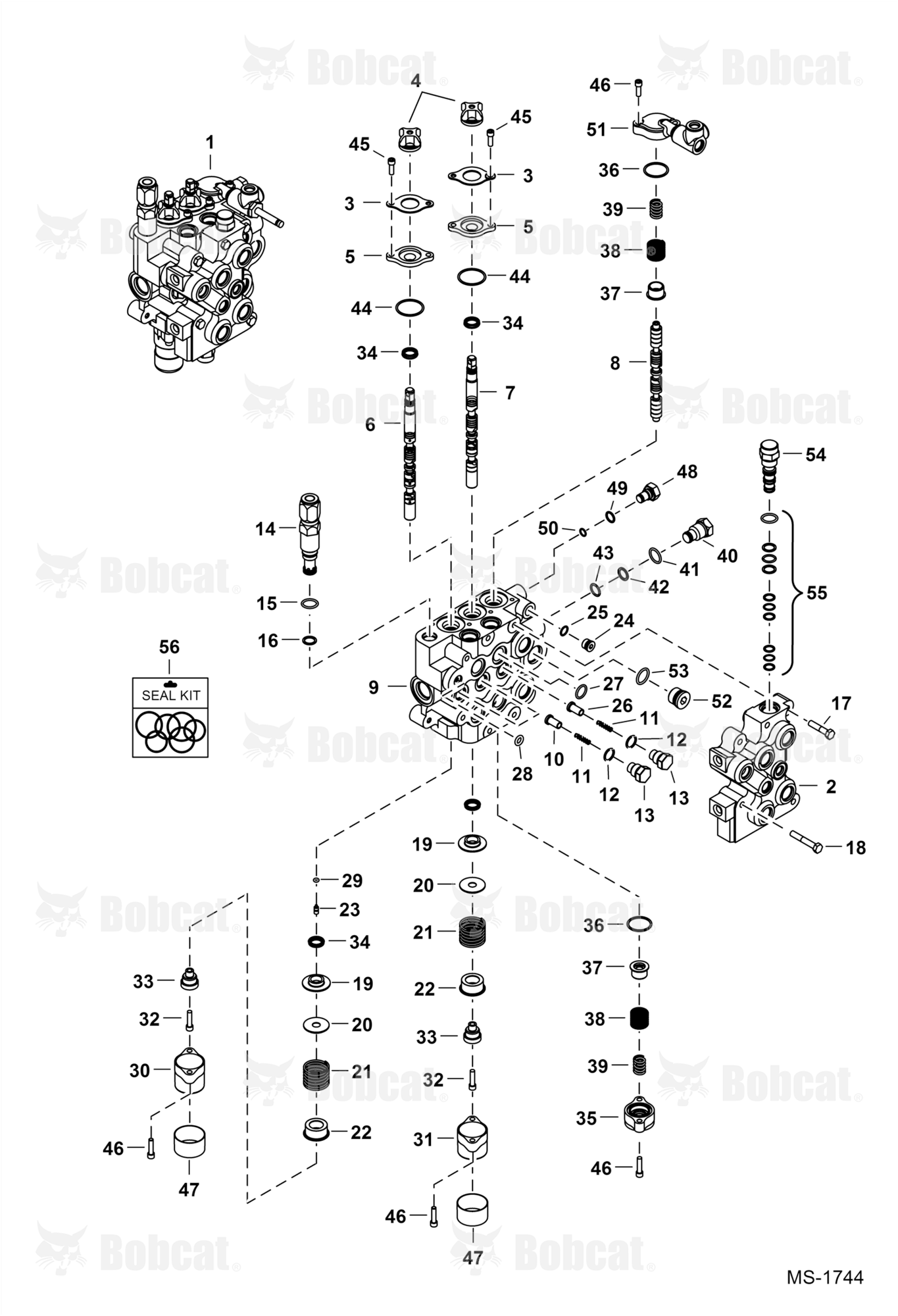 Hydraulic Control Valve (AHC/ACS) (Service Valve)