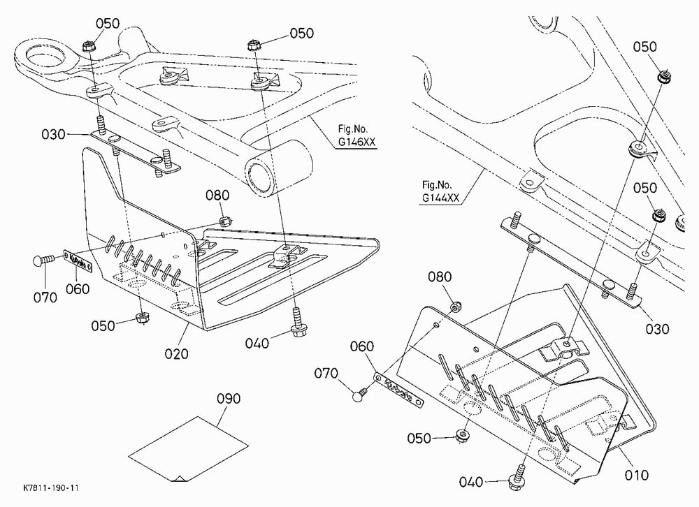 FRONT ARM GUARD KIT (W/G No.V0850) [OPTION]