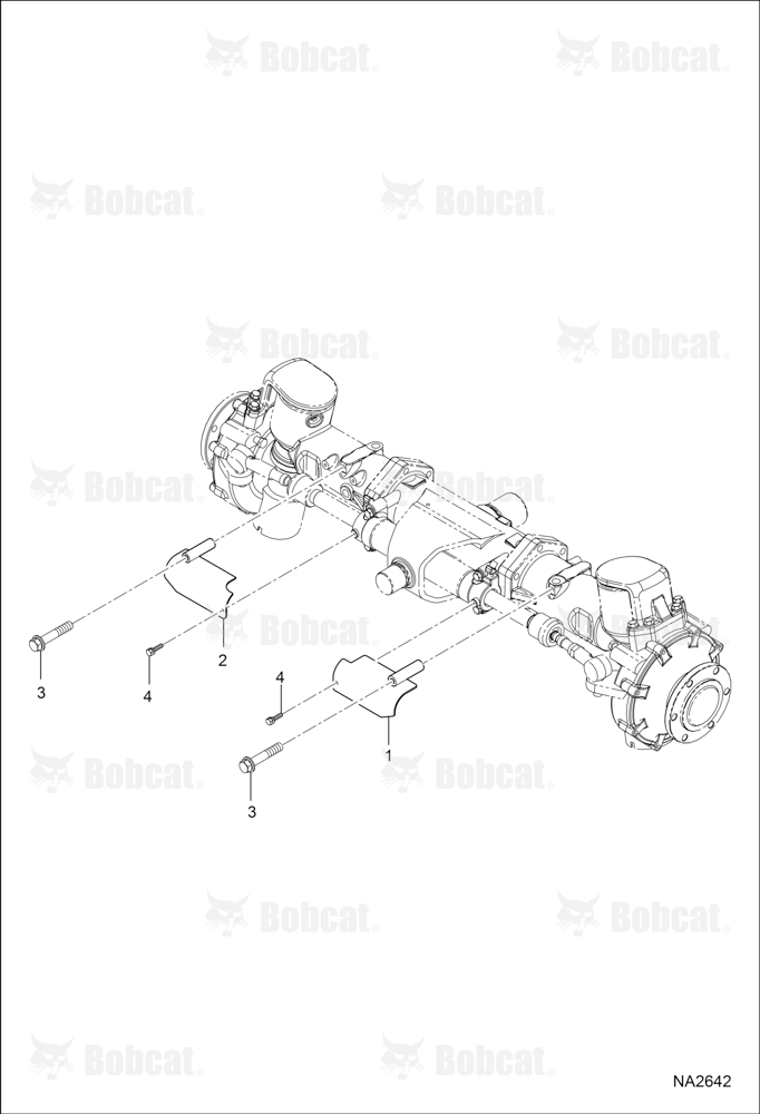 Cylinder Cover Group (Single Steering Cylinder)