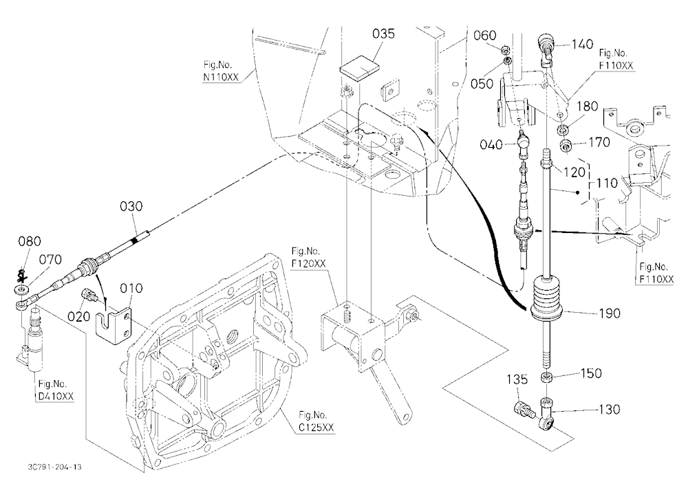 Main Gear Shift Rod