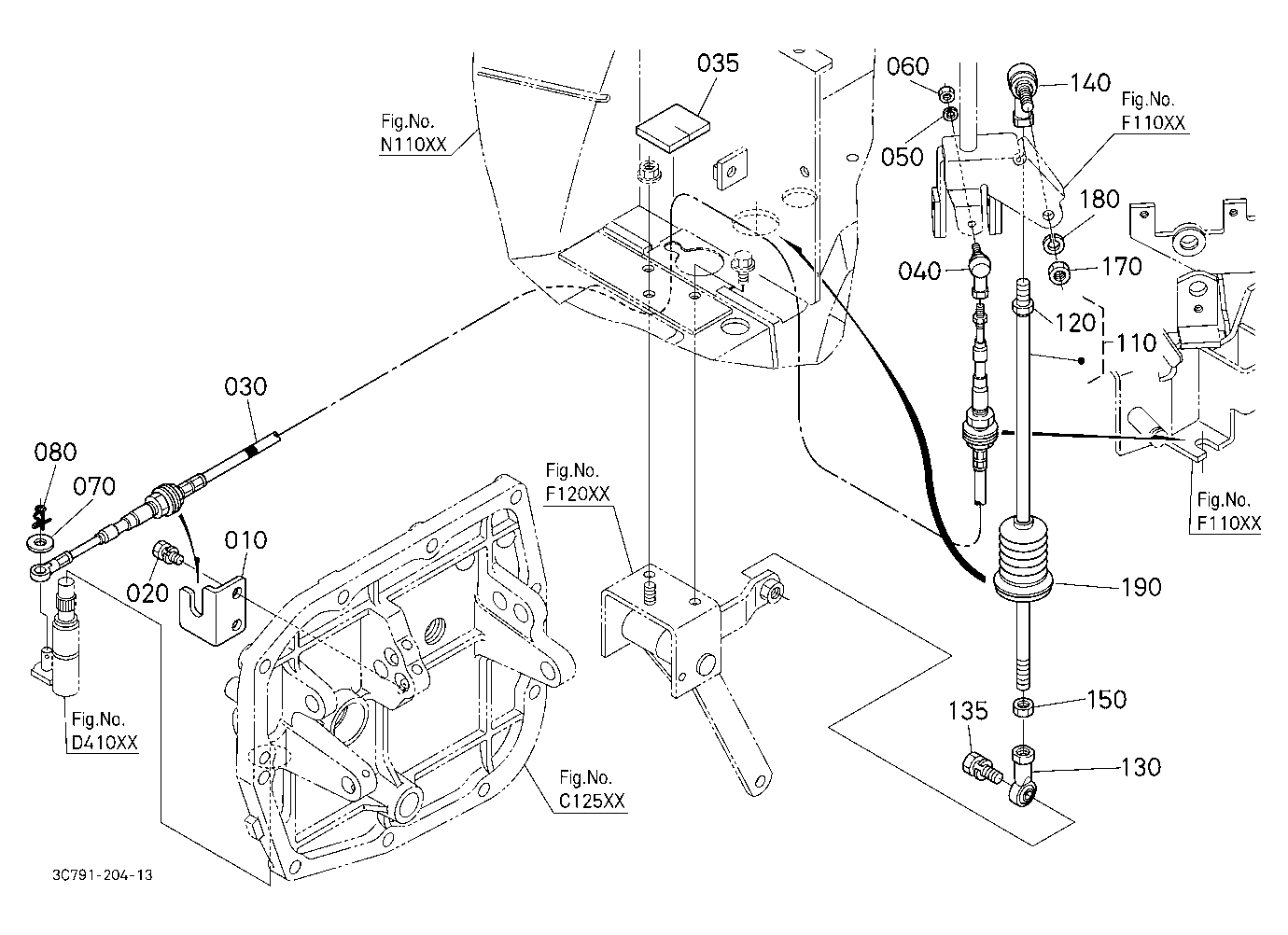 Main Gear Shift Rod