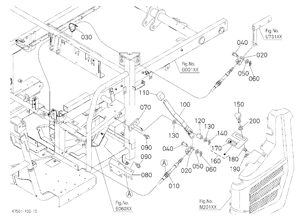 Hyd. Bed Lift Kit (Lift Lever) (W/G.No.V4242) [Opt