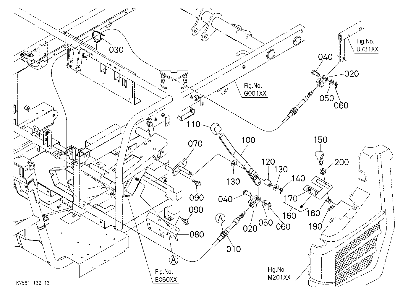 Hyd. Bed Lift Kit (Lift Lever) (W/G.No.V4242) [Opt