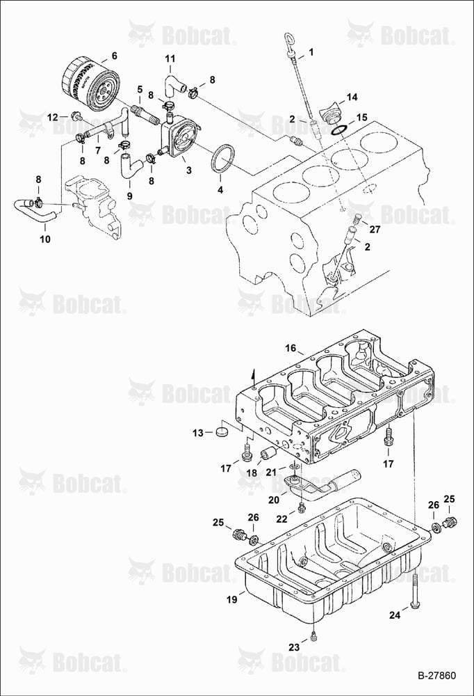 Oil Pan & Cooler (Kubota)