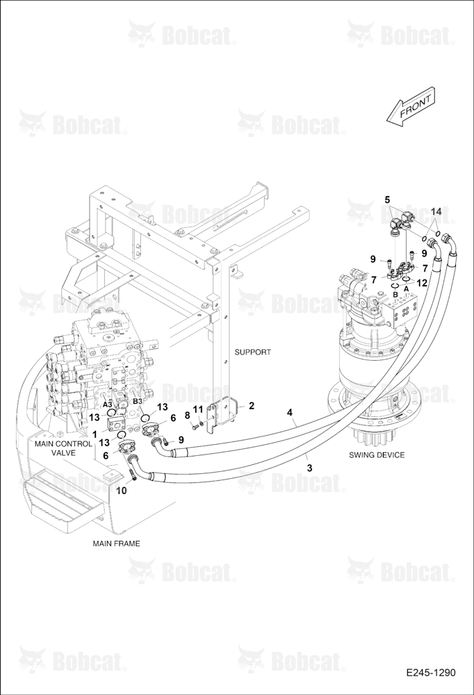 Main Piping (Four)(Swing)