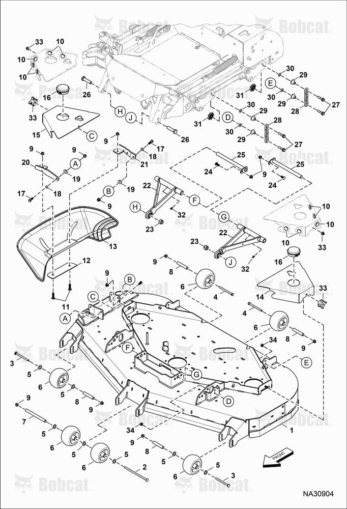 DECK, Wheels & Covers (61")