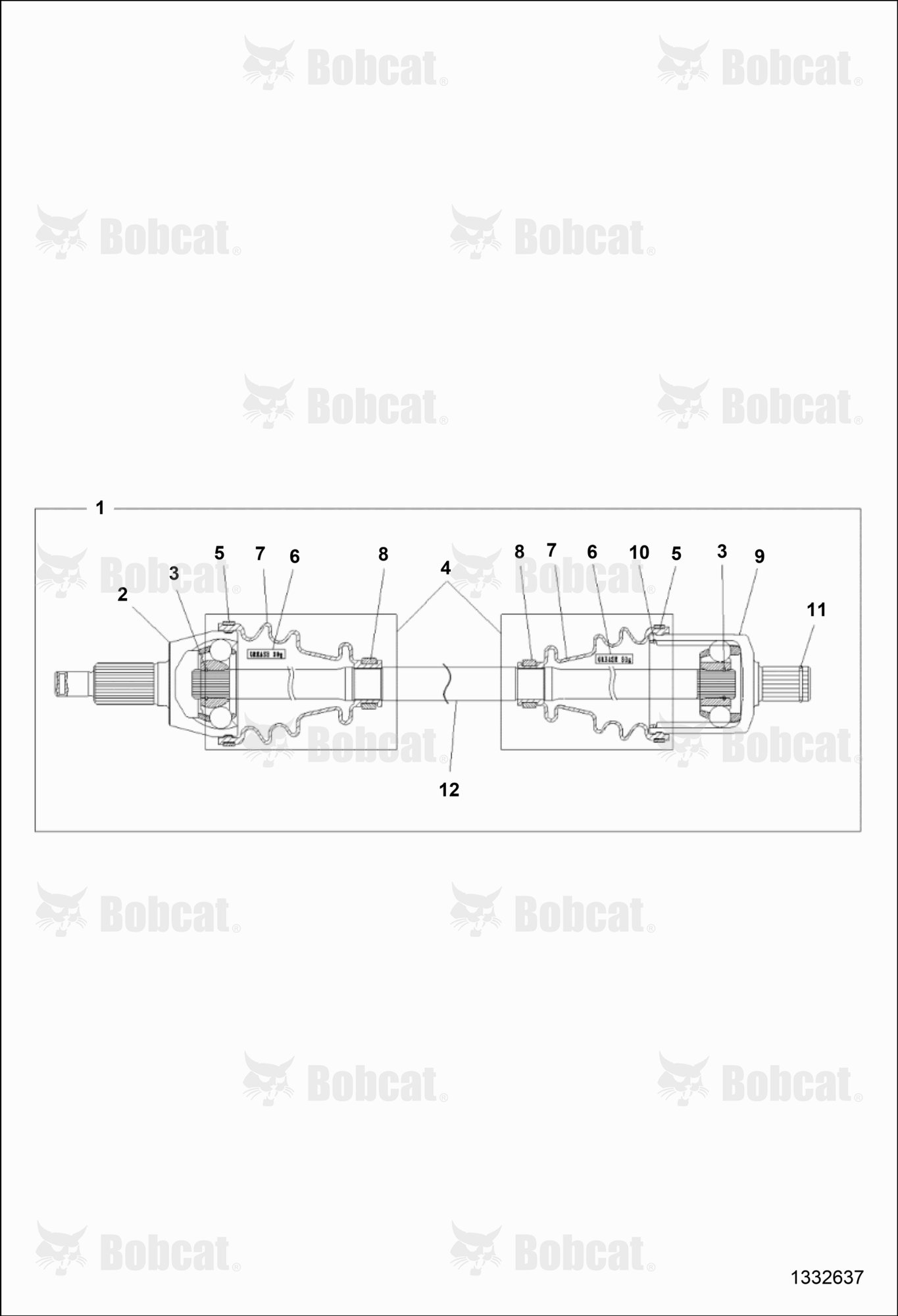 Drive TRAIN, Drive SHAFT, Front