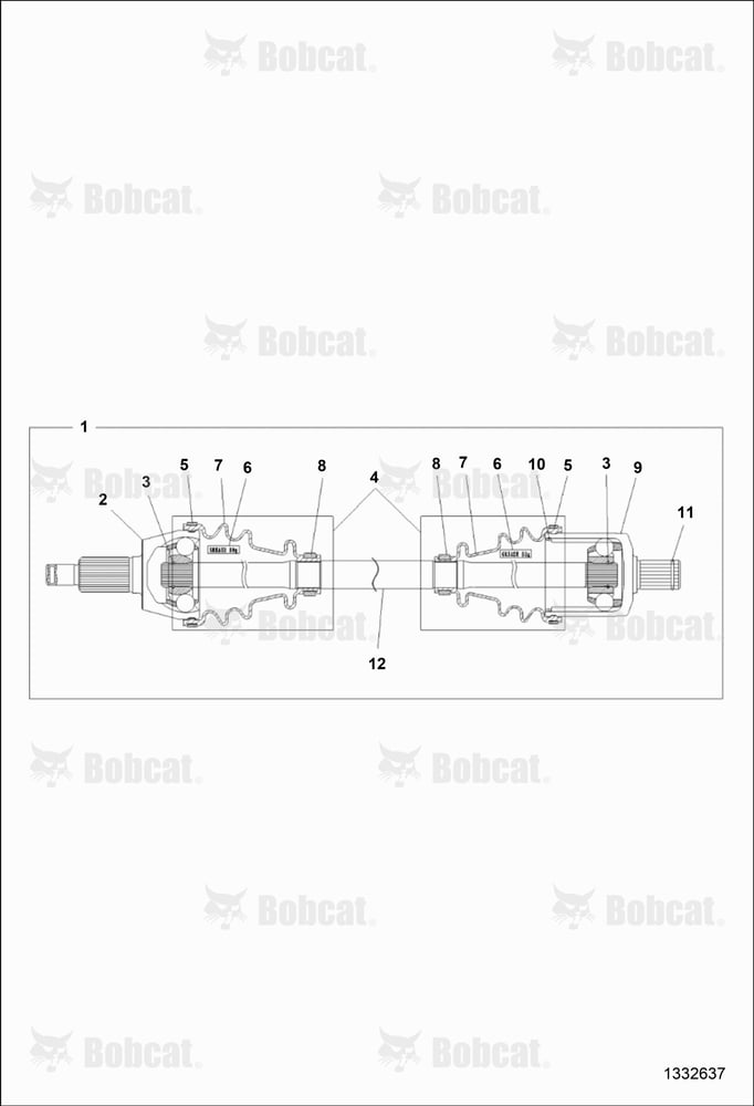 Drive TRAIN, Drive SHAFT, Front