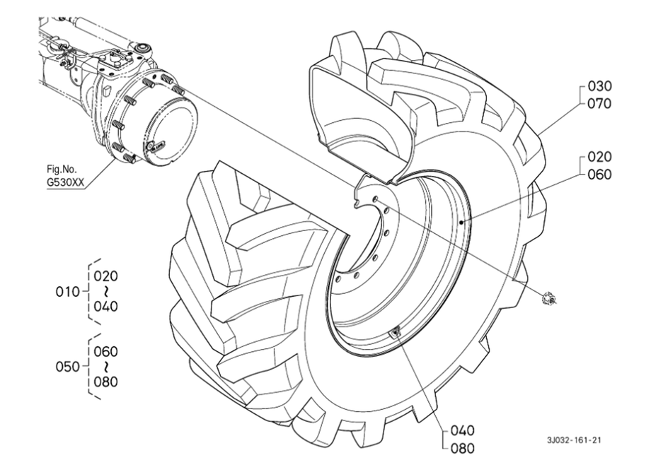 Front Wheel (540/65R28) [Michelin]