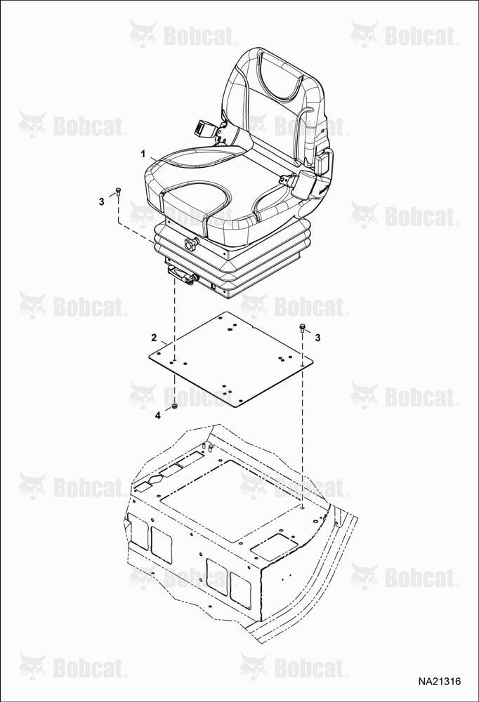 Operator Seat (Basic) (Mechanical Suspension)