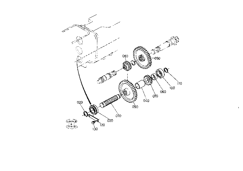 Creep Gear Shaft [Except Manual Shuttle]