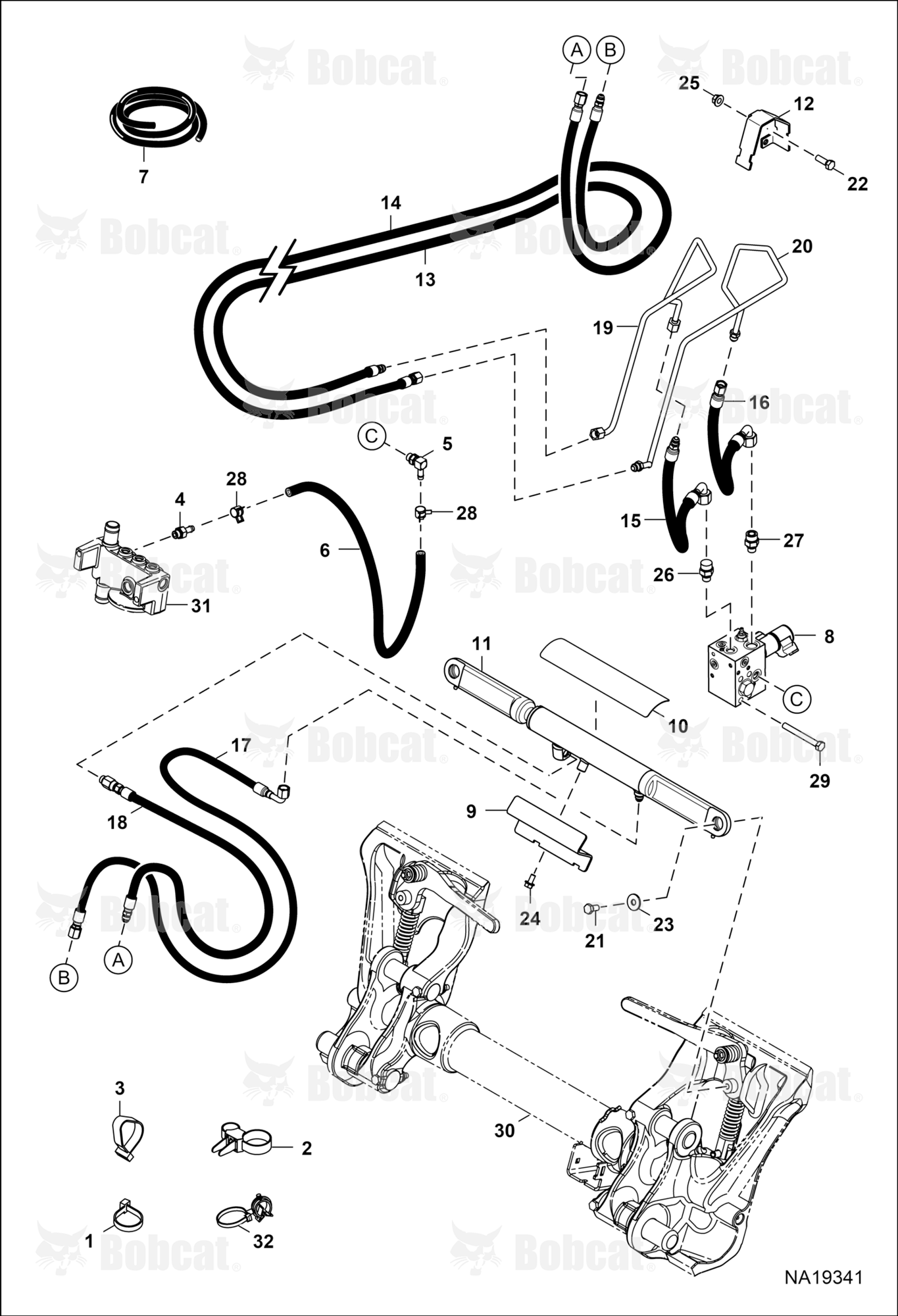 Hydraulic Circuitry (Power Bob-Tach)