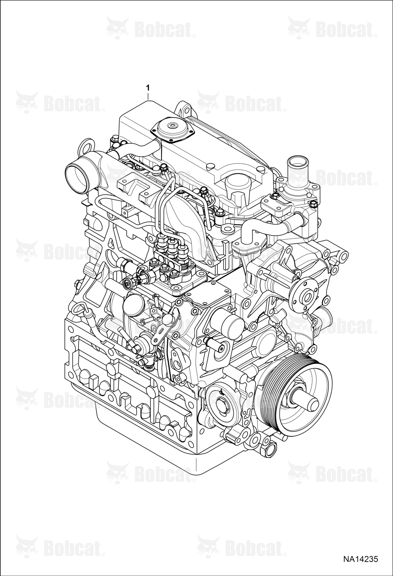 Engine (Identification) (Gray) (Engine Serial # D1703-7****** or D1703-8******)