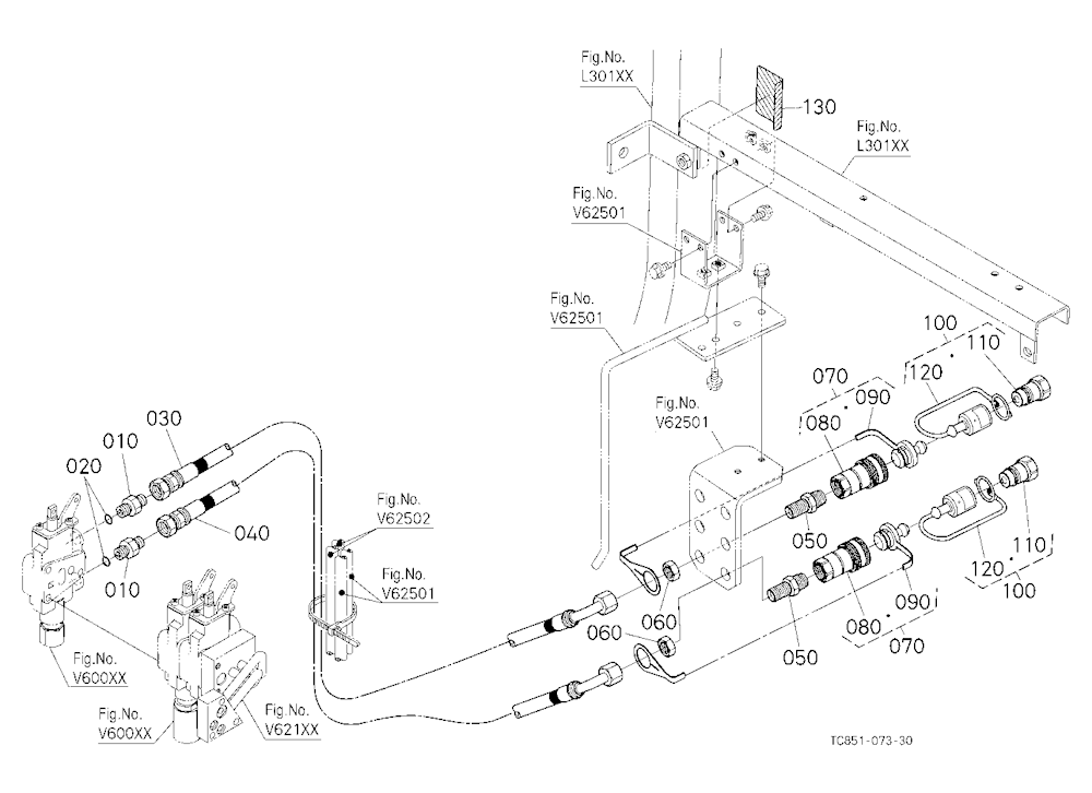 Auxiliary Control Valve Kit (Coupler) (3Rd) (W/G N