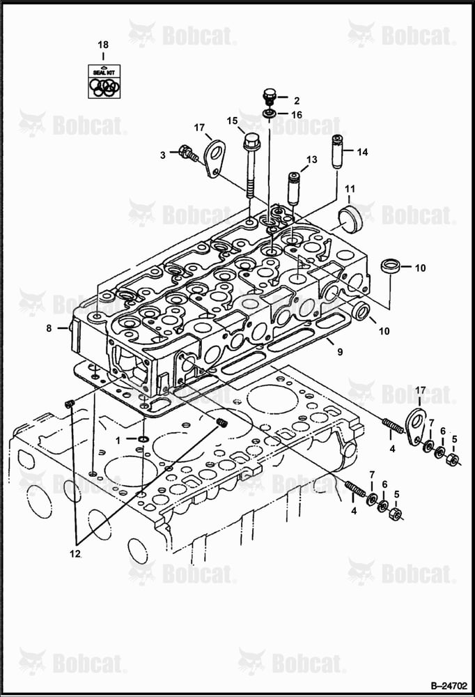 Cylinder Head (Kubota - V2203 2EB - Tier II Replacement)