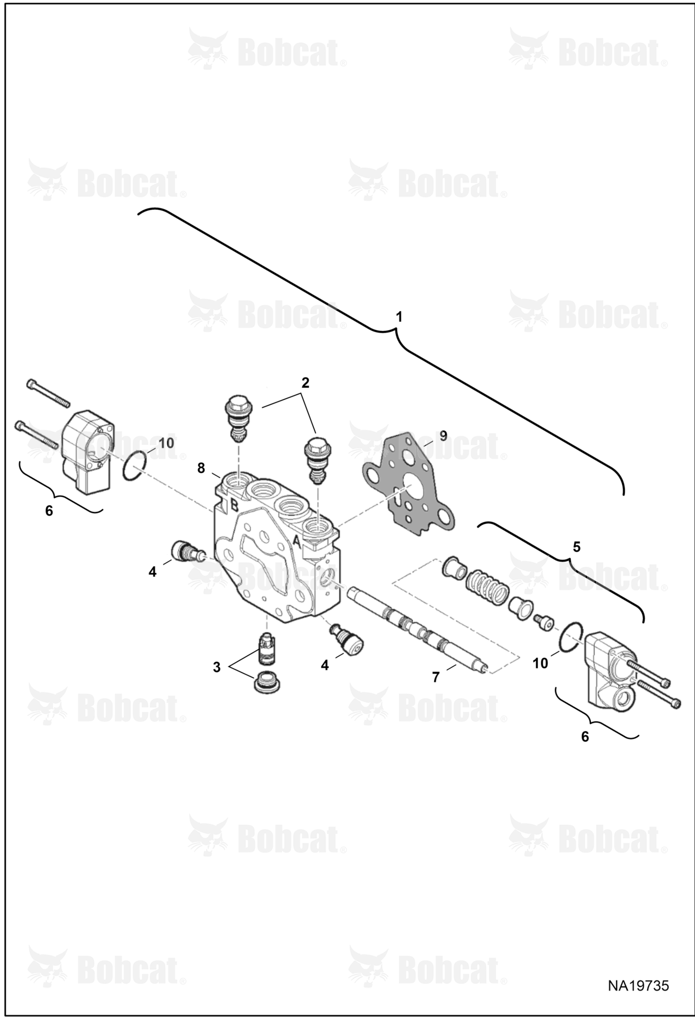 Hydraulic Control Valve (Arm Section)