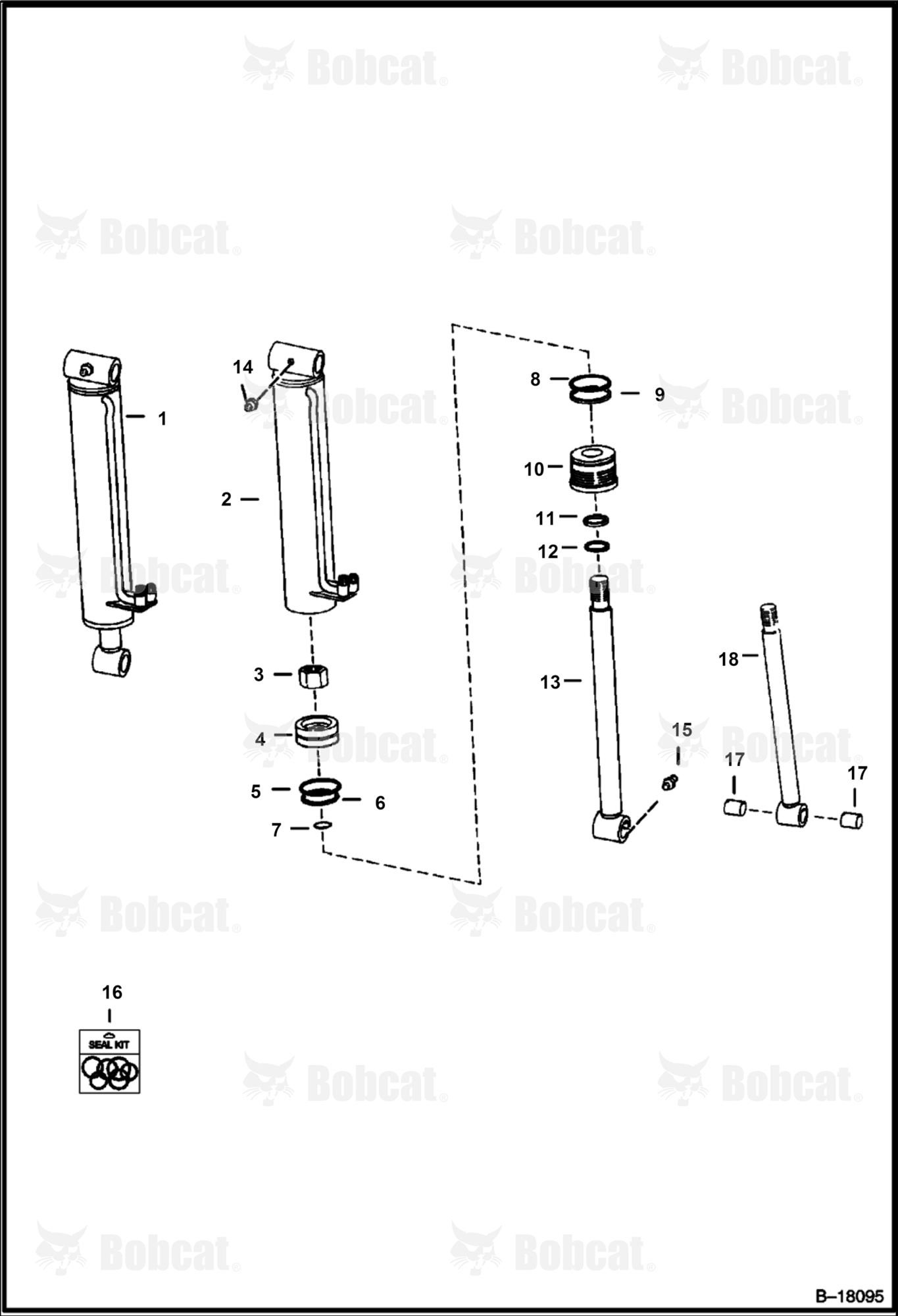 Tilt Cylinder  5000M12001 - 5000M12948