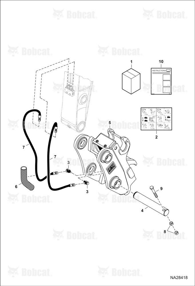 Pin Grabber Quick Coupler Kit (Geith) (Hydraulic)