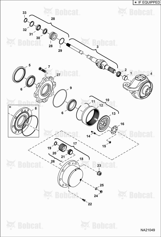 Rear Axle (Wheel Hub)