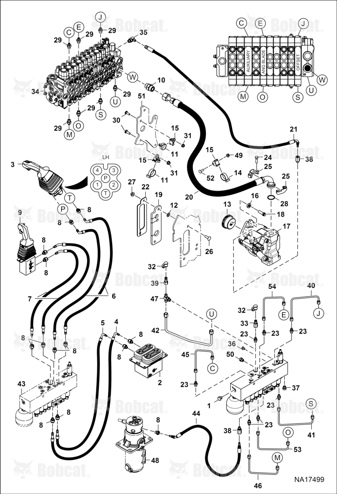 Hydraulic Circuitry (Manifold & Pump) (W/ Angle Blade)