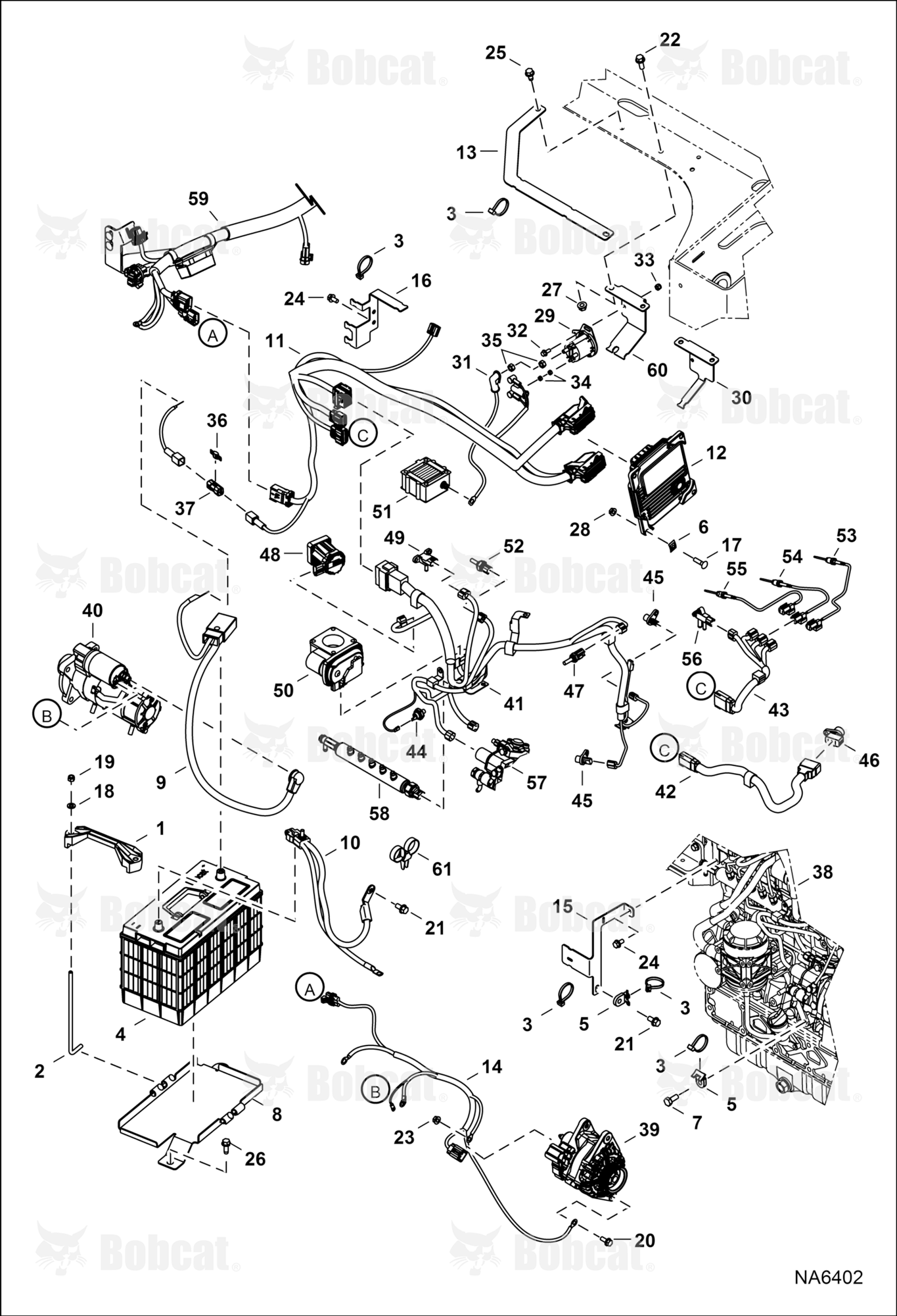 Engine Electrical Circuitry (Engine Sensors, Battery, ALT & Starter)