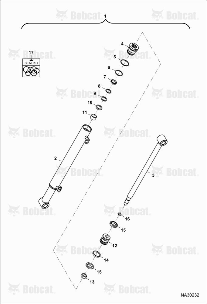 Tractor Loader FL9-2 (Boom Cylinder) B6G800101 & Above