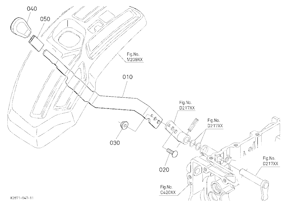 Front Wheel Drive Lever
