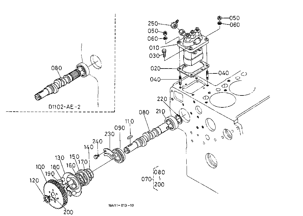 Injection Pump And Fuel Camshaft