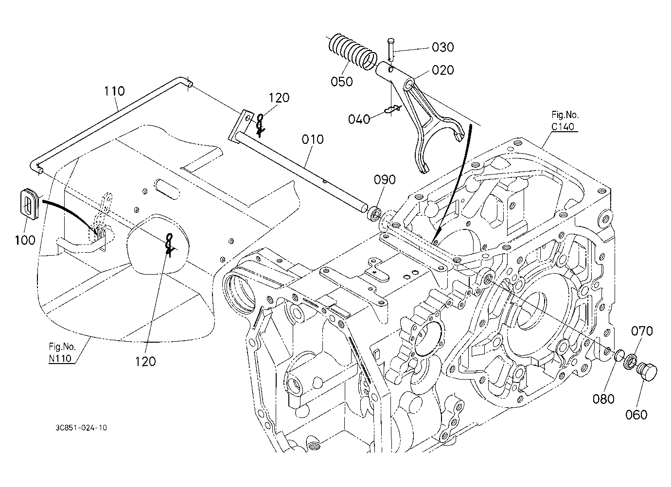 Rear Differential Lock Shift Fork