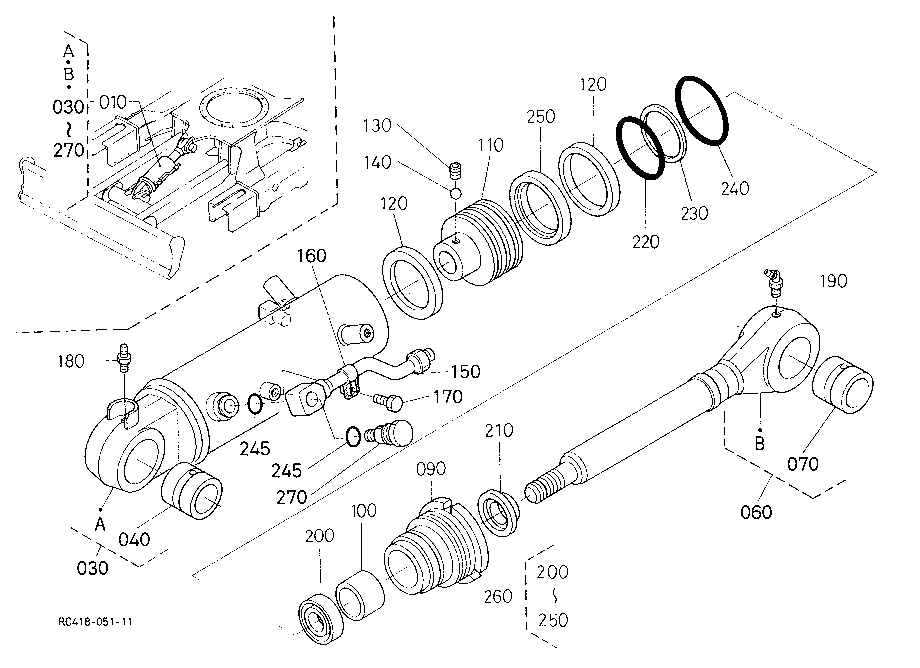 Blade Cylinder And Component Parts