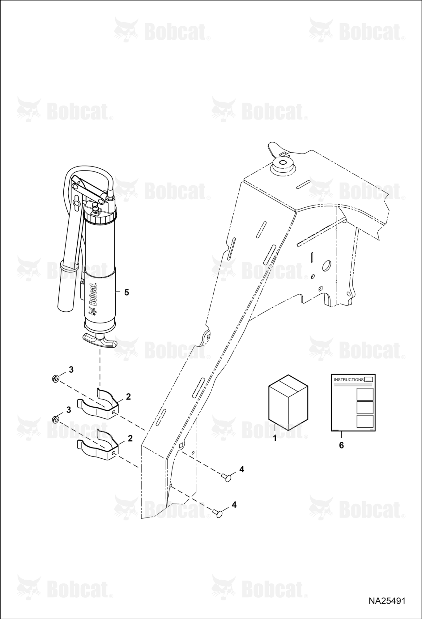 Grease Gun Mount Kit