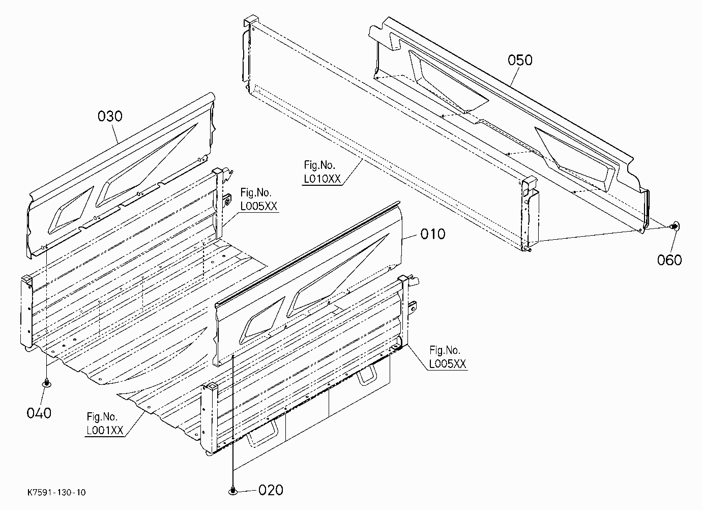 BOX COVER [EXCEPT BED LINER]