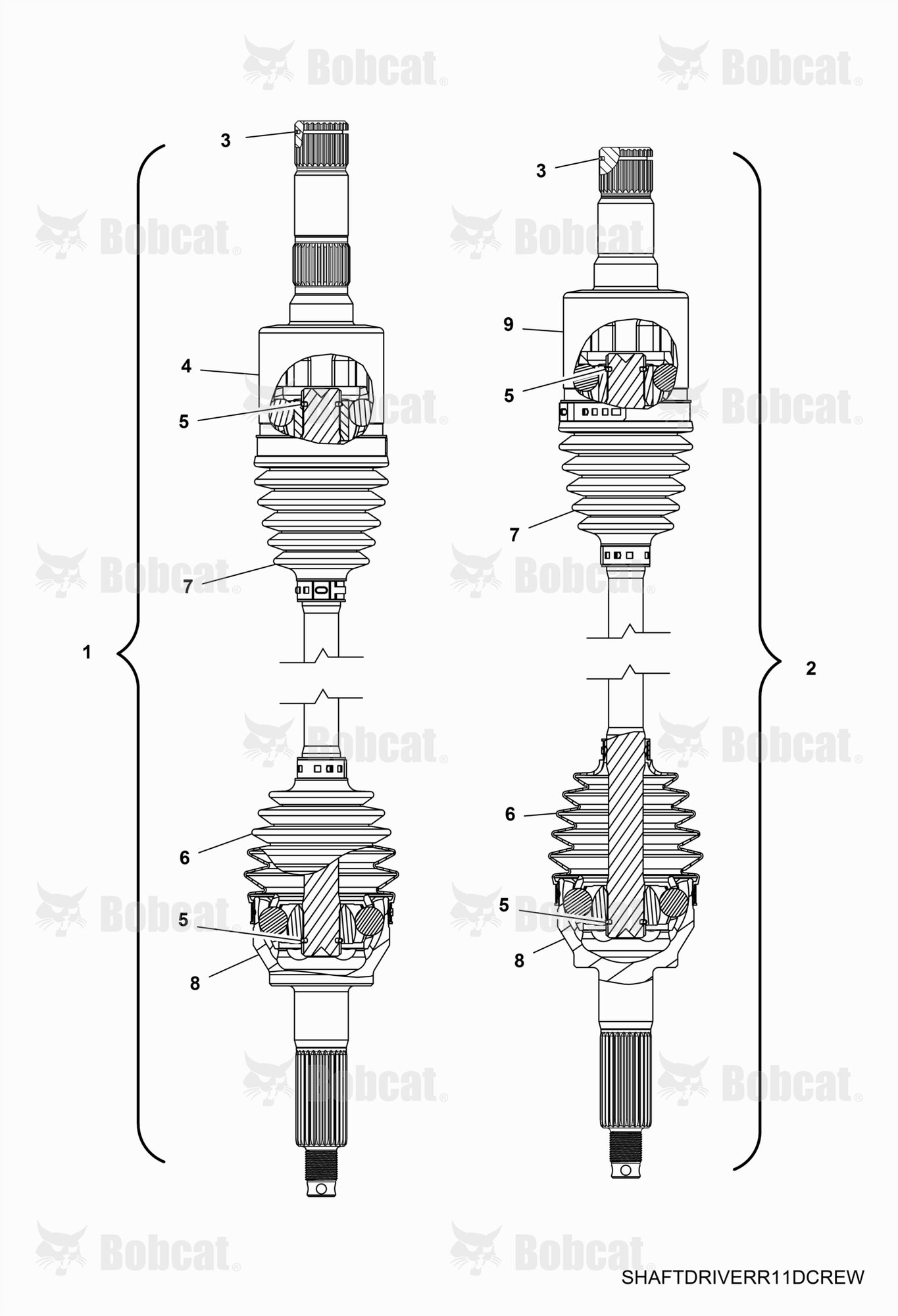 Drive TRAIN, Rear Drive Shaft