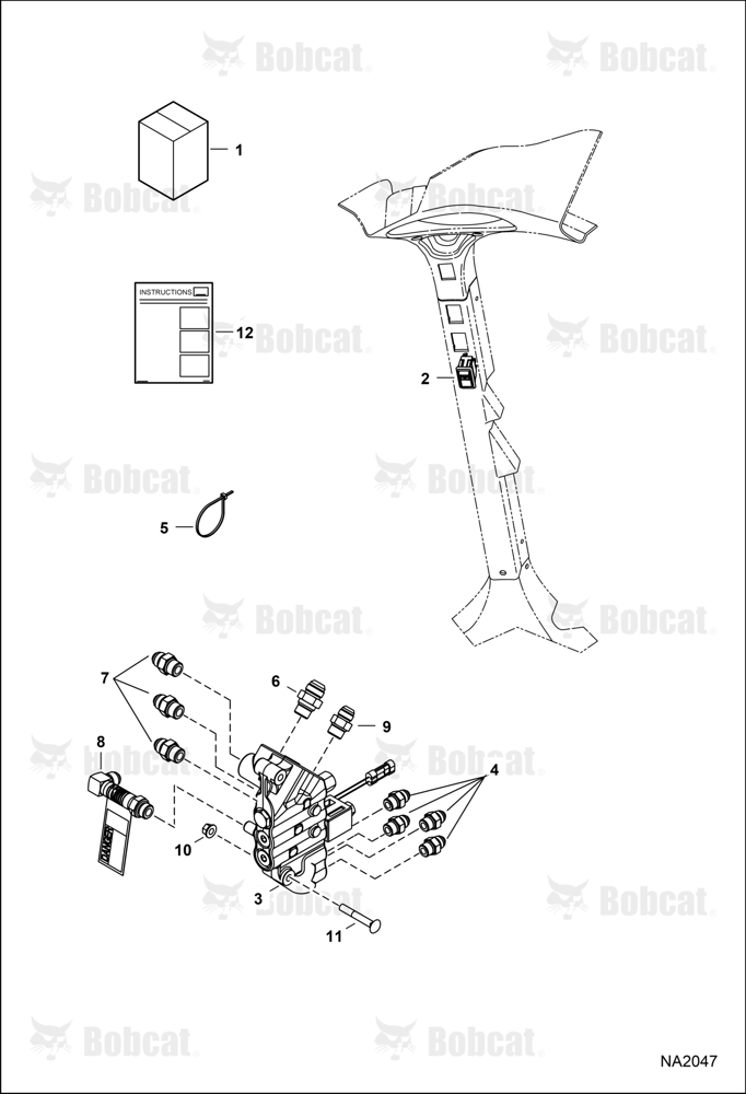 Bucket Position Valve Kit  B3BT11001 - B3BT12058